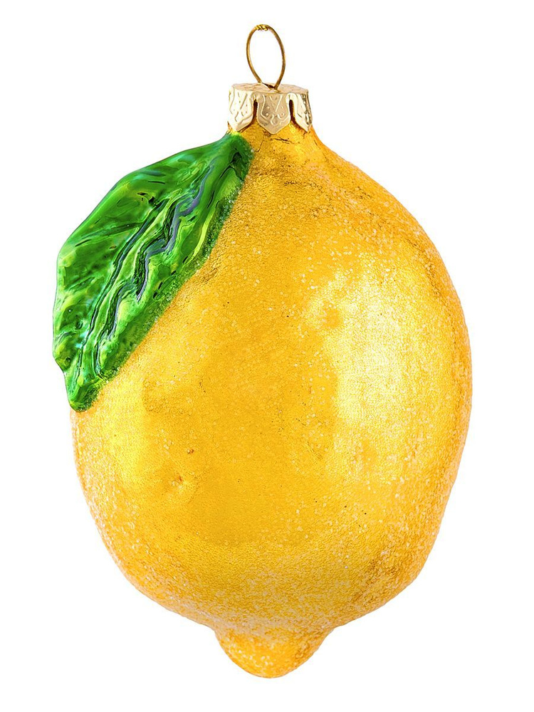 Елочное украшение "Лимон с зеленым листочком" Holiday Classics #1
