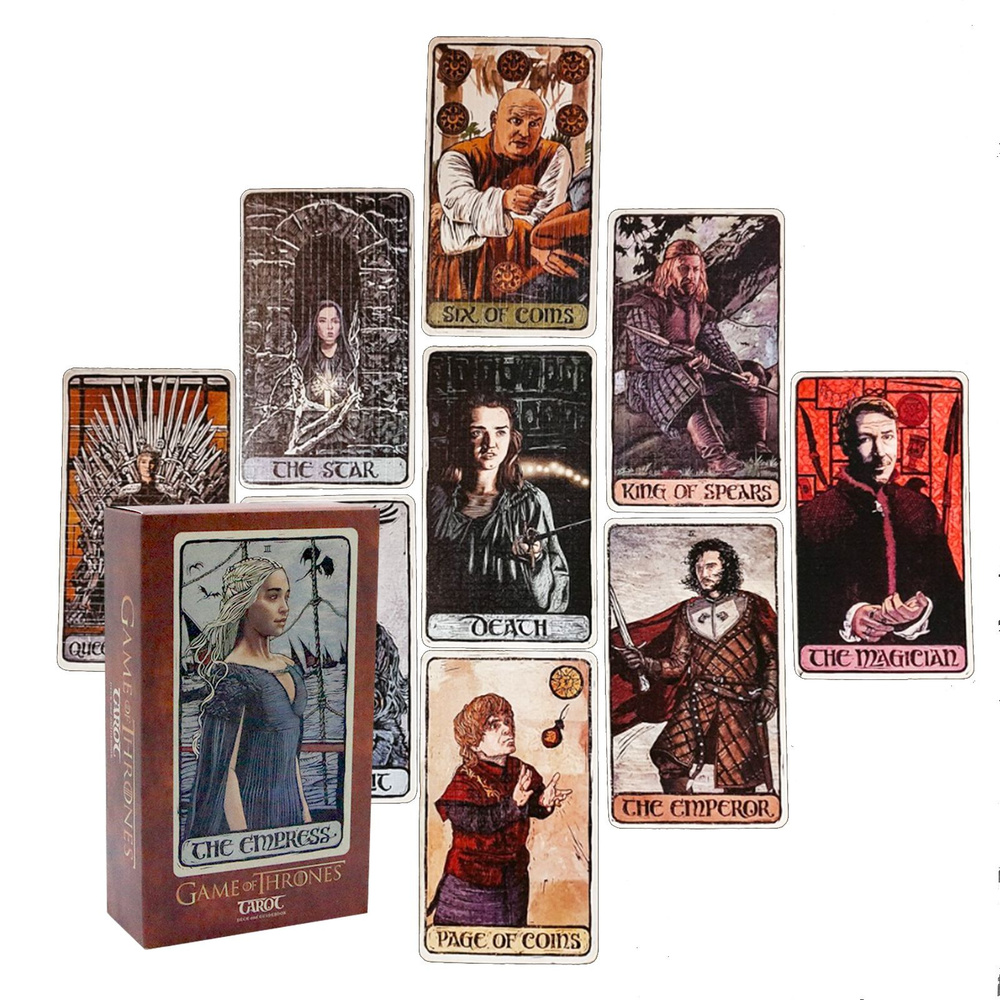 Карты Таро Game of Thrones Tarot 78 карт. 12*7см. - купить с доставкой по  выгодным ценам в интернет-магазине OZON (1380316103)