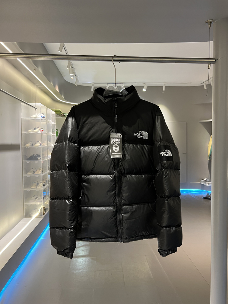 North face nuptse leather on sale