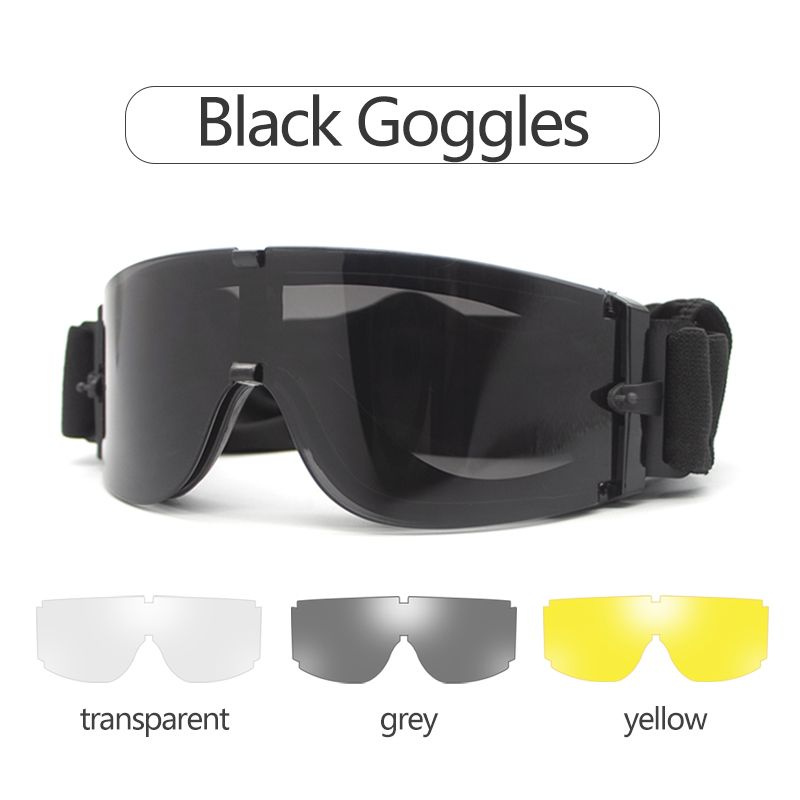 Очки стрелковые x800 army fan тактические спецназ пуленепробиваемые ...