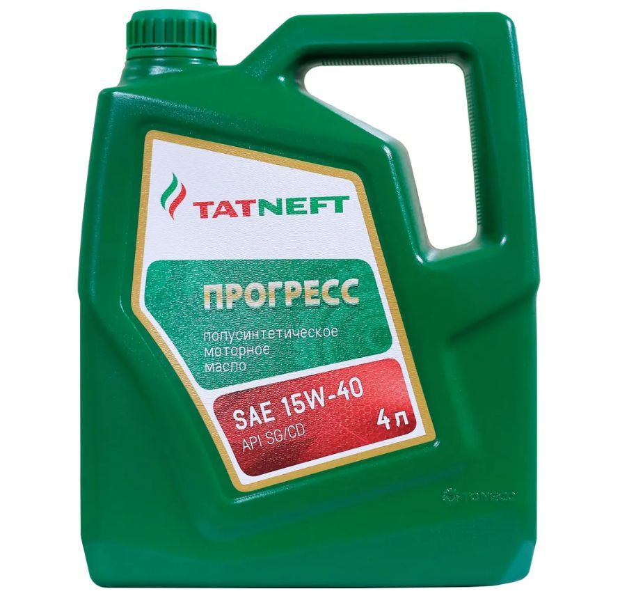 Масло моторное TATNEFT 15W-40 Полусинтетическое - купить в  интернет-магазине OZON (1102993020)