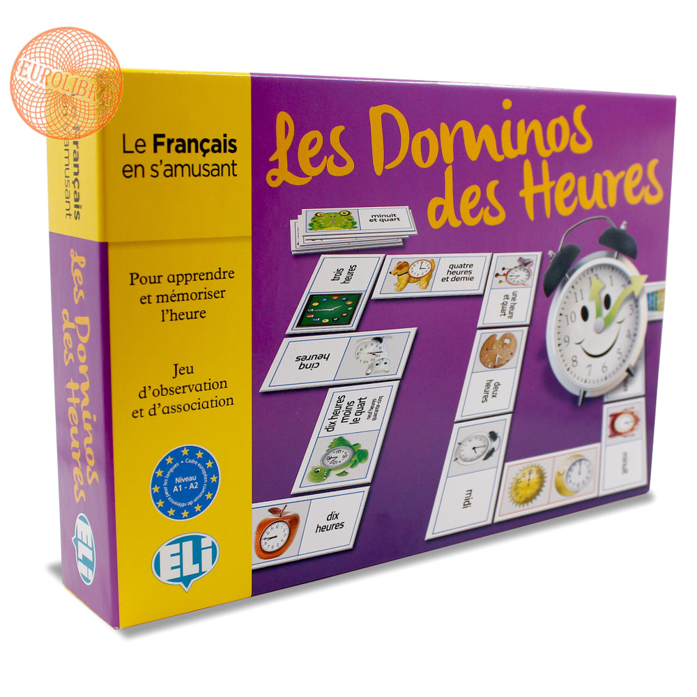 LES DOMINOS DES HEURES (A1-A2) / Обучающая игра на английском 