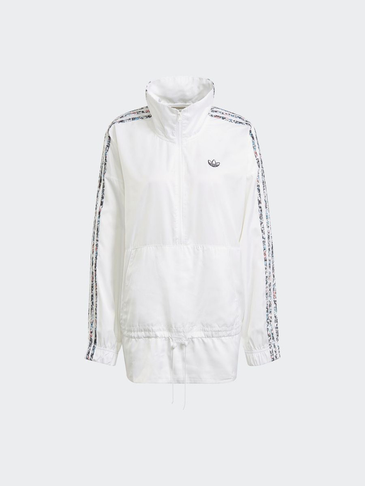 Adidas black and white windbreaker outlet jacket