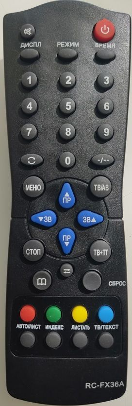 Пульт дистанционного управления "SOKOL" RC-FX36A (для кинескопных TV TXT)  #1