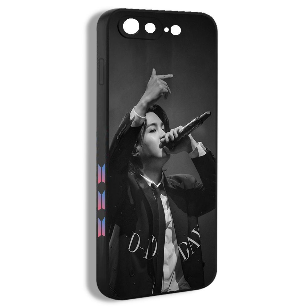 Чехол для смартфона Подходит для iPhone 8 Plus BTS Suga Agust D Юнги БТС  Шуга Черно белый - купить с доставкой по выгодным ценам в интернет-магазине  OZON (1135211345)