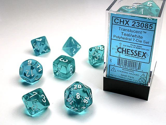 Набор кубиков для настольных ролевых игр (Dungeons and Dragons, DnD, D&D, Pathfinder) - Chessex 7-dice #1