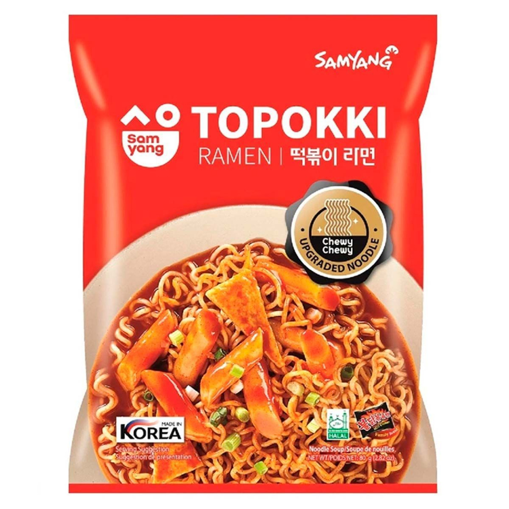 Корейская лапша быстрого приготовления Samyang Topokki Ramen с пряным ...