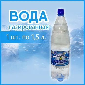 Кургазак Вода Минеральная Газированная 1500мл. 1шт #1