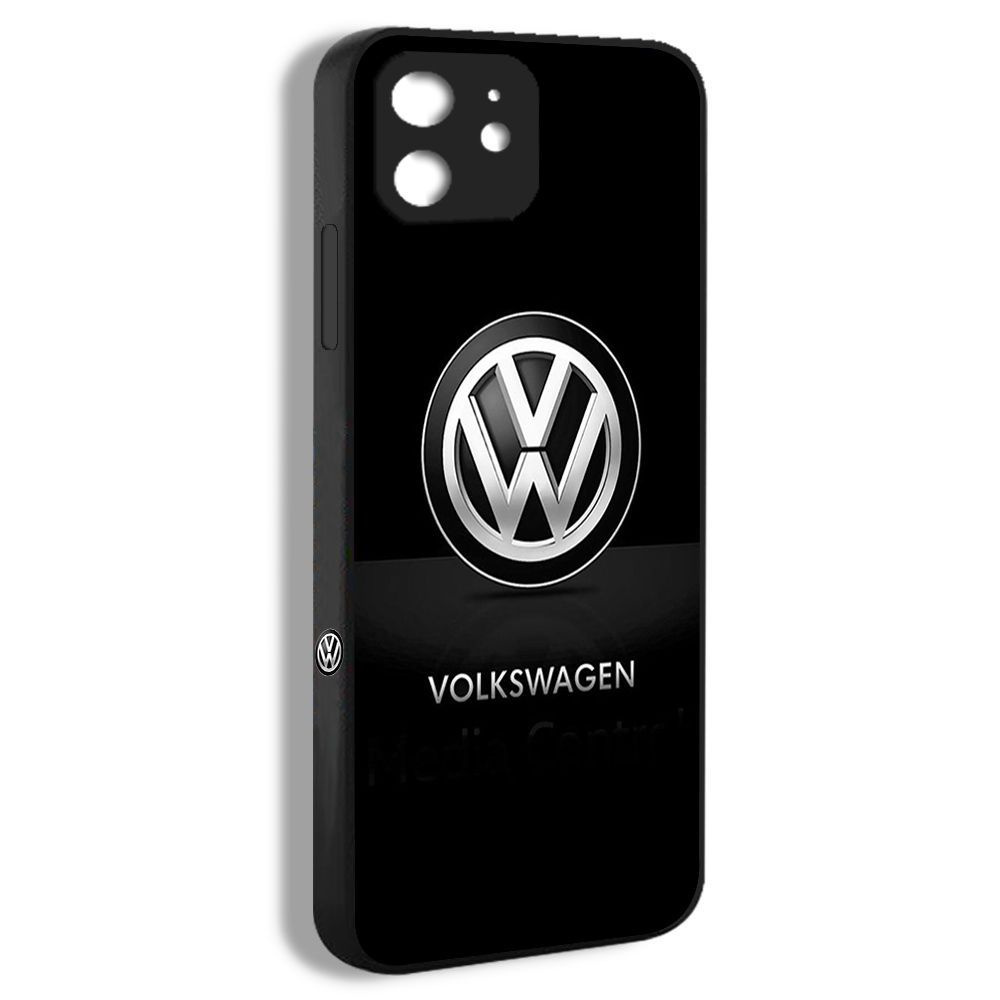 чехол для смартфона Подходит для iPhone 12 Pro Max Volkswagen логотип  автомобиля черный арт HTA10 - купить с доставкой по выгодным ценам в  интернет-магазине OZON (1159552995)