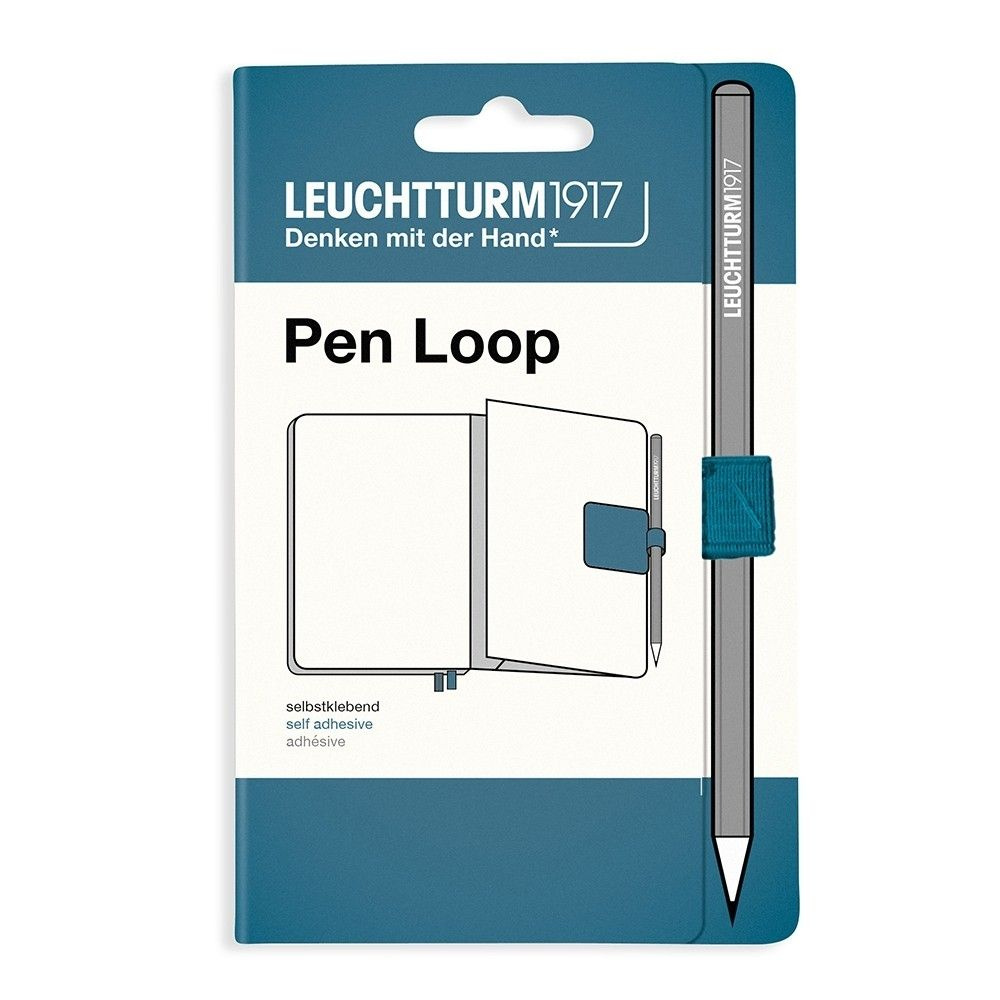 Петля самоклеящаяся "Pen Loop" для ручек на блокноты Leuchtturm1917,Синий Камень  #1