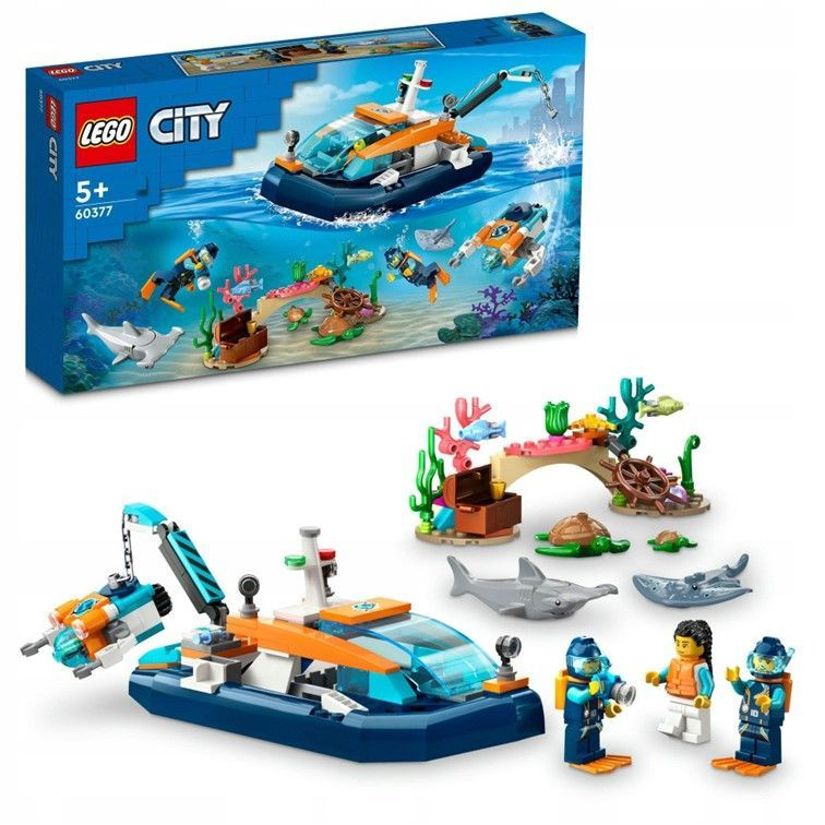 60377 LEGO City Research Diving boat 182 OZON 1162529490