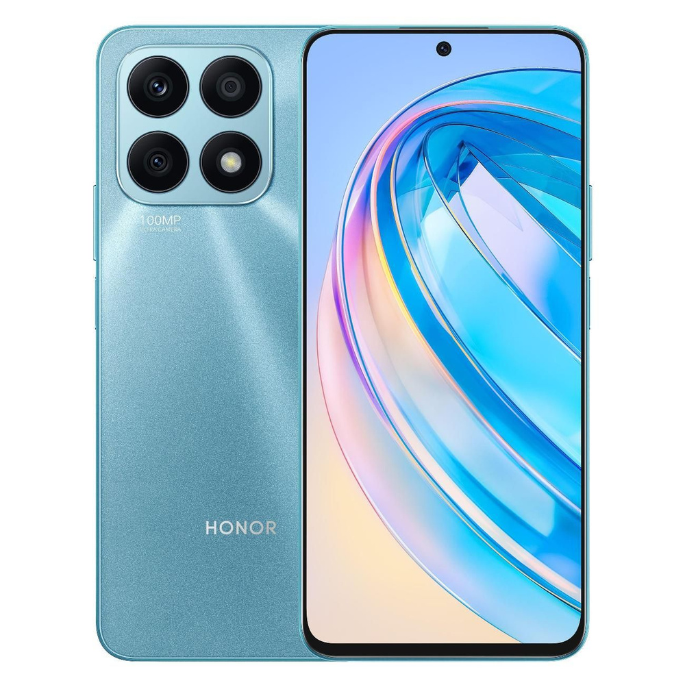 Honor Смартфон X8A 6/128GB 5109APCQ Cyan Lake 6/128 ГБ, голубой