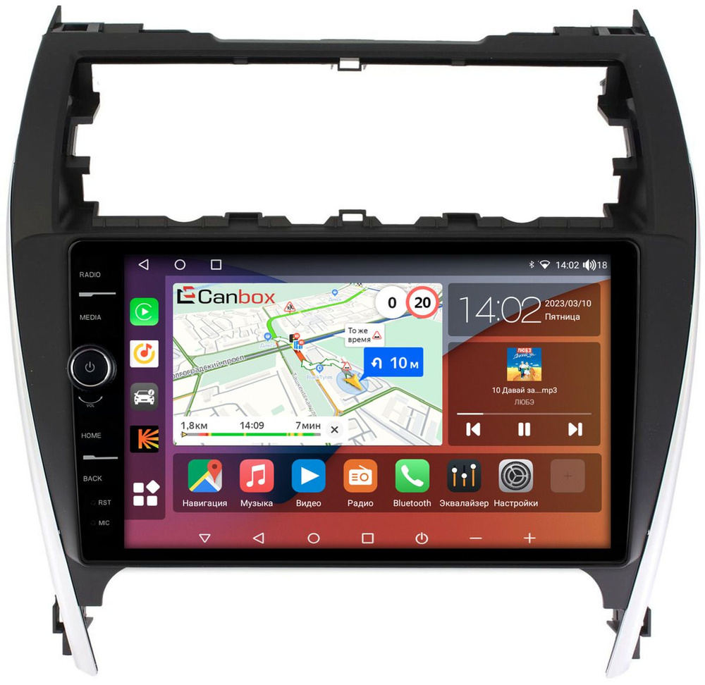 Штатная магнитола Canbox H-Line 7852-10-466 для Toyota Camry XV50  (2011-2014) (авто из USA) на Android 10 (4G-SIM, 3/32, DSP, QLed)Штатное  место - купить в интернет-магазине OZON с доставкой по России (1177563747)