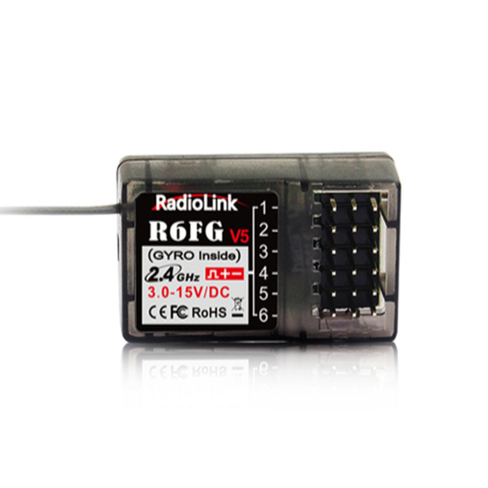 Радиолинк R6FG V5 2,4G 6CH FHSS приемник гироскоп внутри для RC6GS V2/RC4GS V2/T8S/T8FB  #1