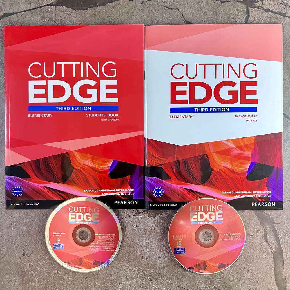 Cutting Edge elementary 3rd edition (Учебник + Рабочая Тетрадь + CD/DVD