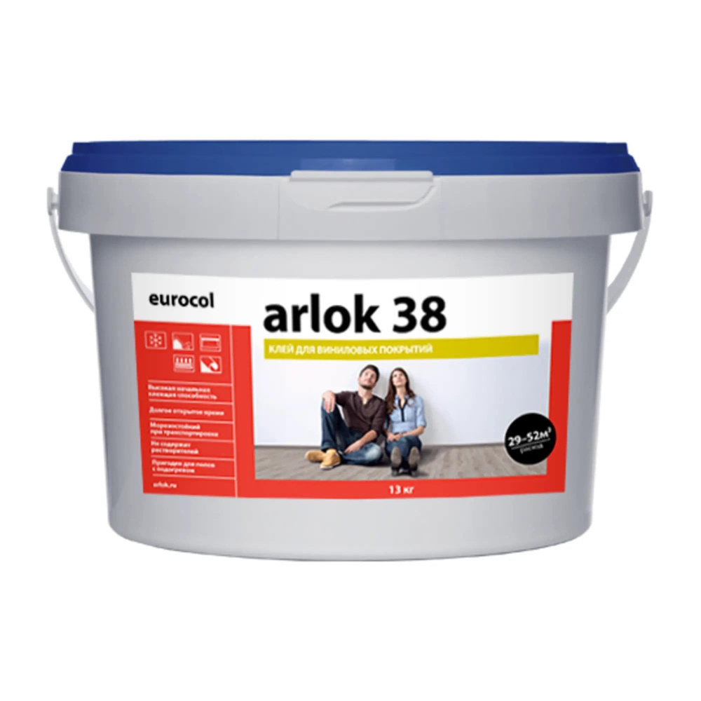 Клей для линолеума и ковролина 38 Arlok водно-дисперсионный, 6,5 кг  #1