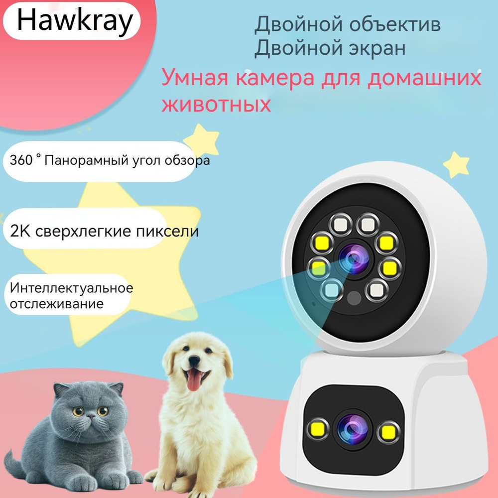 Камера видеонаблюдения Hawkray QC6 2048x1440 - купить по низким ценам в  интернет-магазине OZON (1470511273)