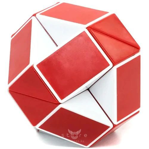 Головоломка Змейка Рубика ShengShou Snake / Бело-красный - купить с ...