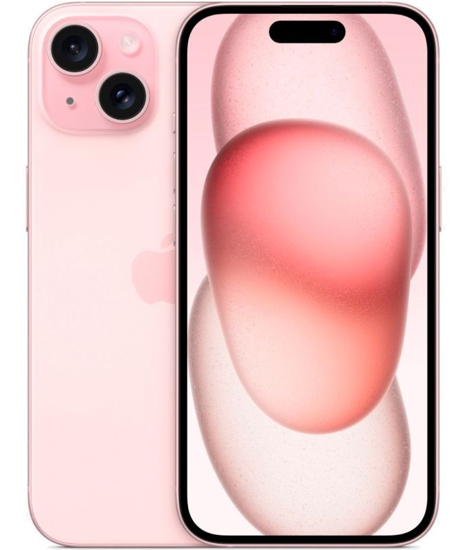 Apple Смартфон iPhone 15 256 ГБ, розовый #1