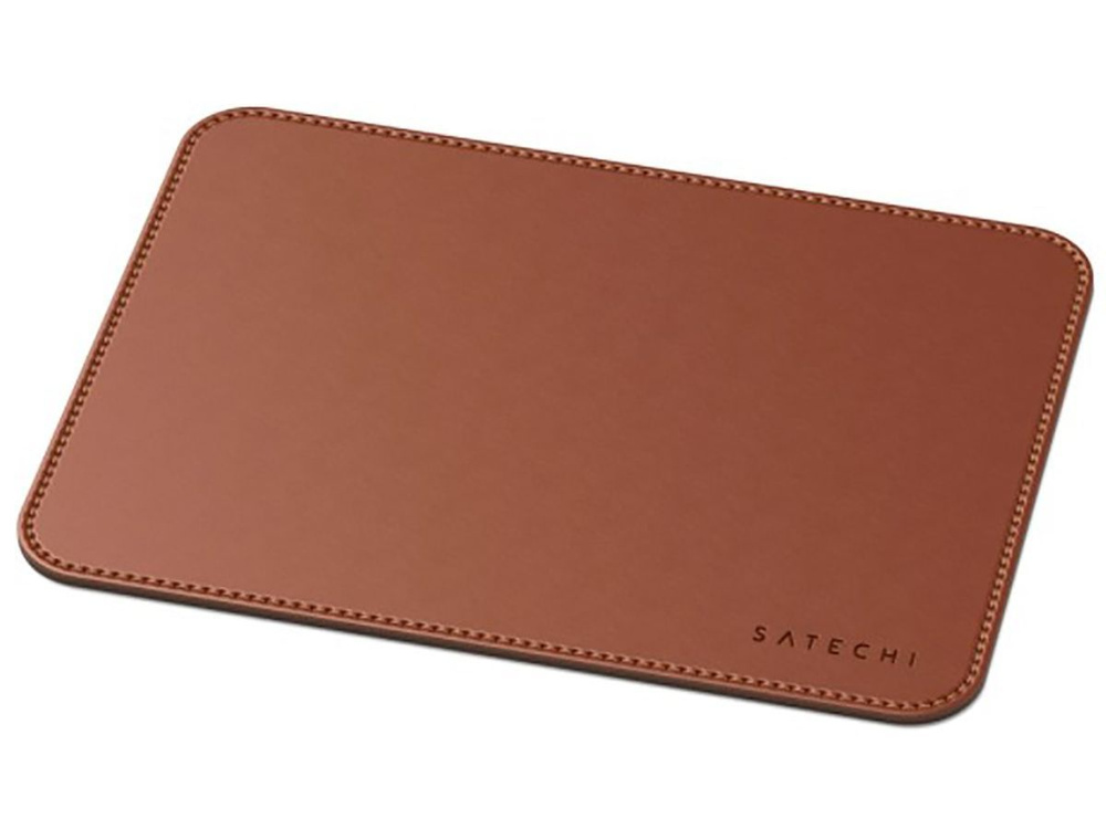 Satechi Коврик для мыши Eco Leather Mouse Pad, коричневый #1