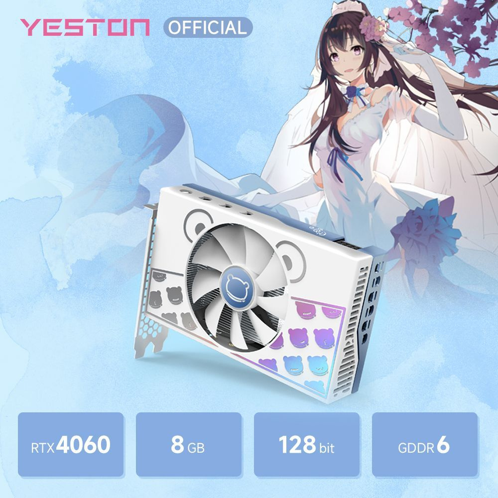 Видеокарта YESTON GeForce RTX 4060, 8 ГБ GDDR6 - купить по низким ценам ...