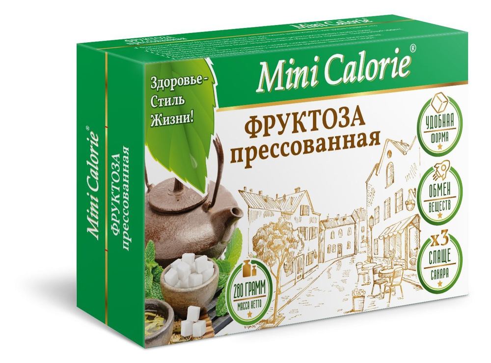 Фруктоза прессованная кубик 280 г.Mini Calorie #1