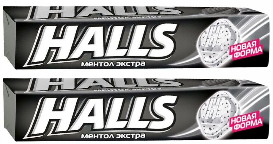 Леденцы Halls Ментол экстра 24,5 г в упаковке, комплект 2 упаковки по 24 гр. #1