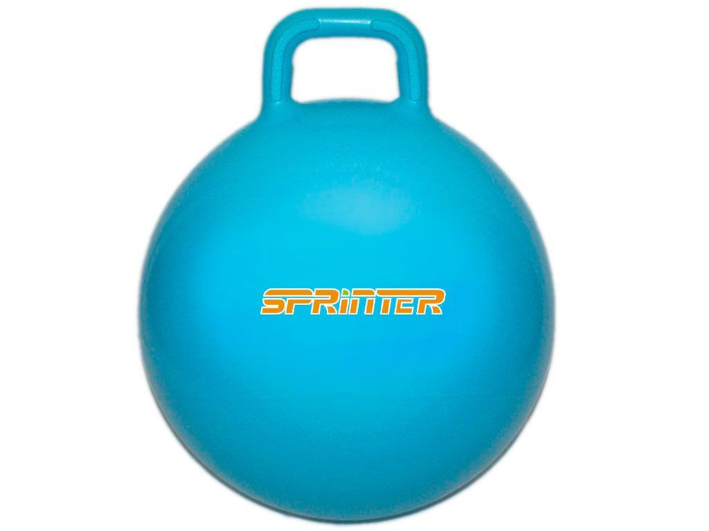 Мяч-прыгун с ручками SPRINTER d-60 см (голубой) #1