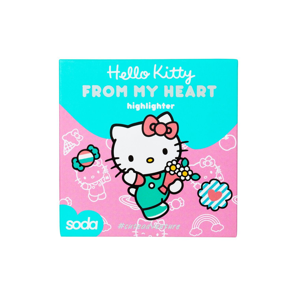 SODA Hello Kitty Хайлайтер FROM MY HEART #cuteadventure - купить с  доставкой по выгодным ценам в интернет-магазине OZON (1215683838)