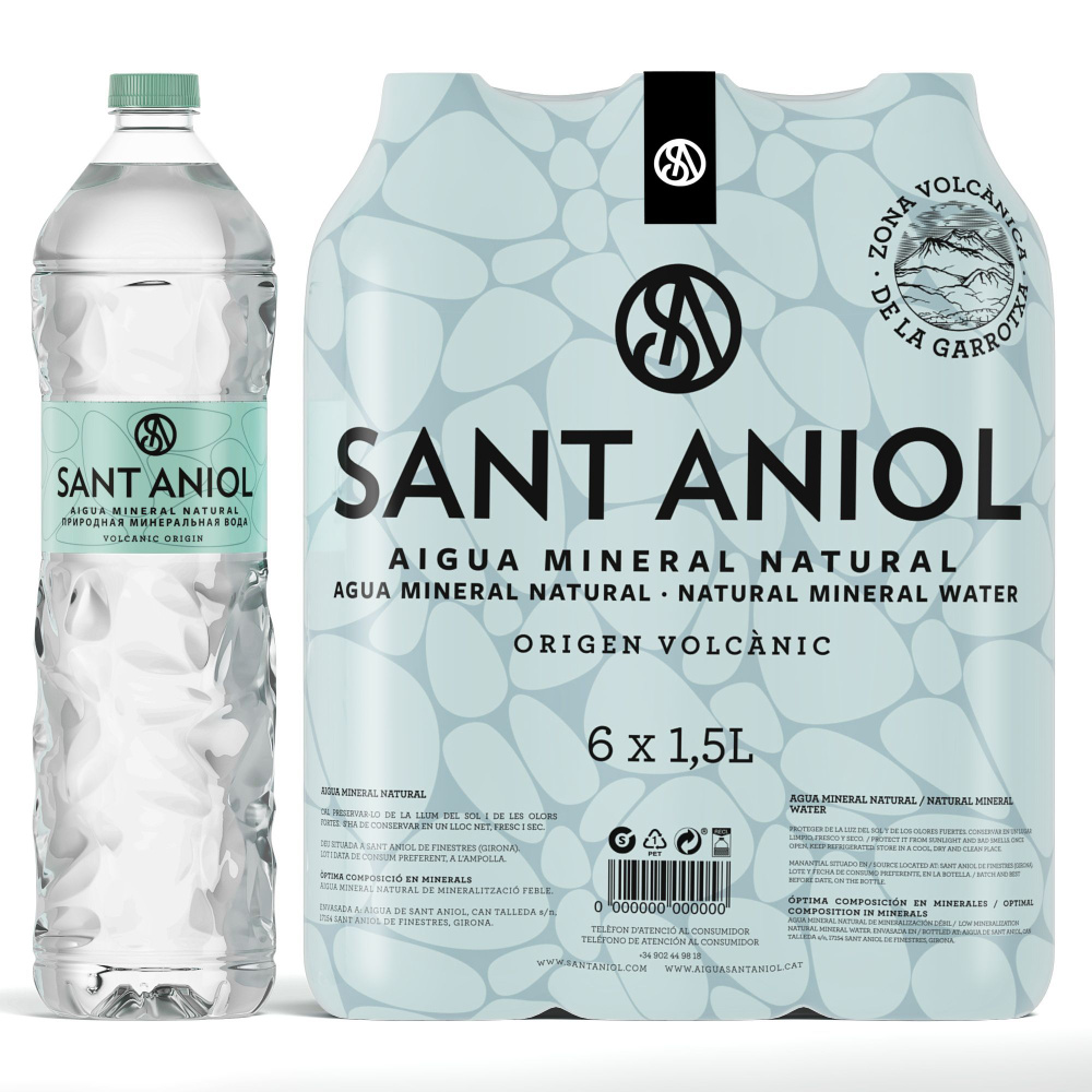 Sant Aniol Вода Минеральная Негазированная 1500мл. 6шт #1