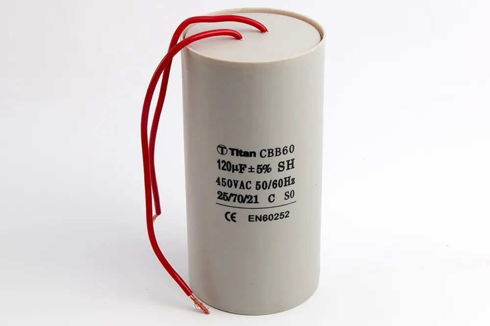 821-374 Пусковой конденсатор 100мкф 450VAC 5% 60х120mm CBB60-K гибк ...