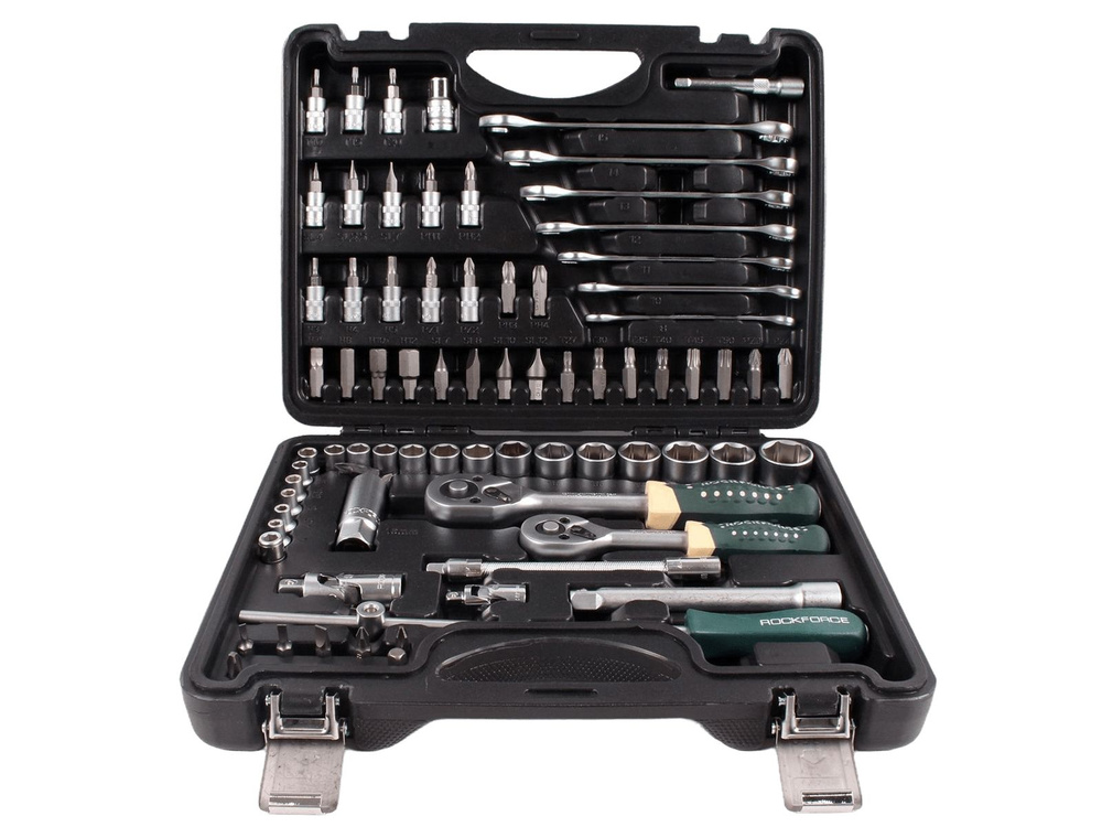 Набор инструментов ROCKFORCE 1/4, 3/8 82 предмета - купить по выгодной ...