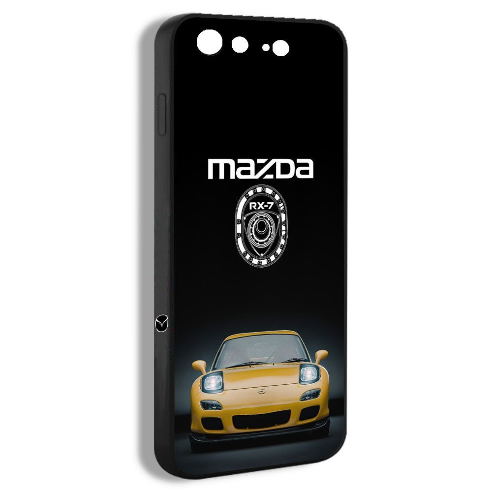 чехол для смартфона Подходит для iPhone 7 Plus Mazda знаком Чёрный Номер  машины RX-7 IVA11