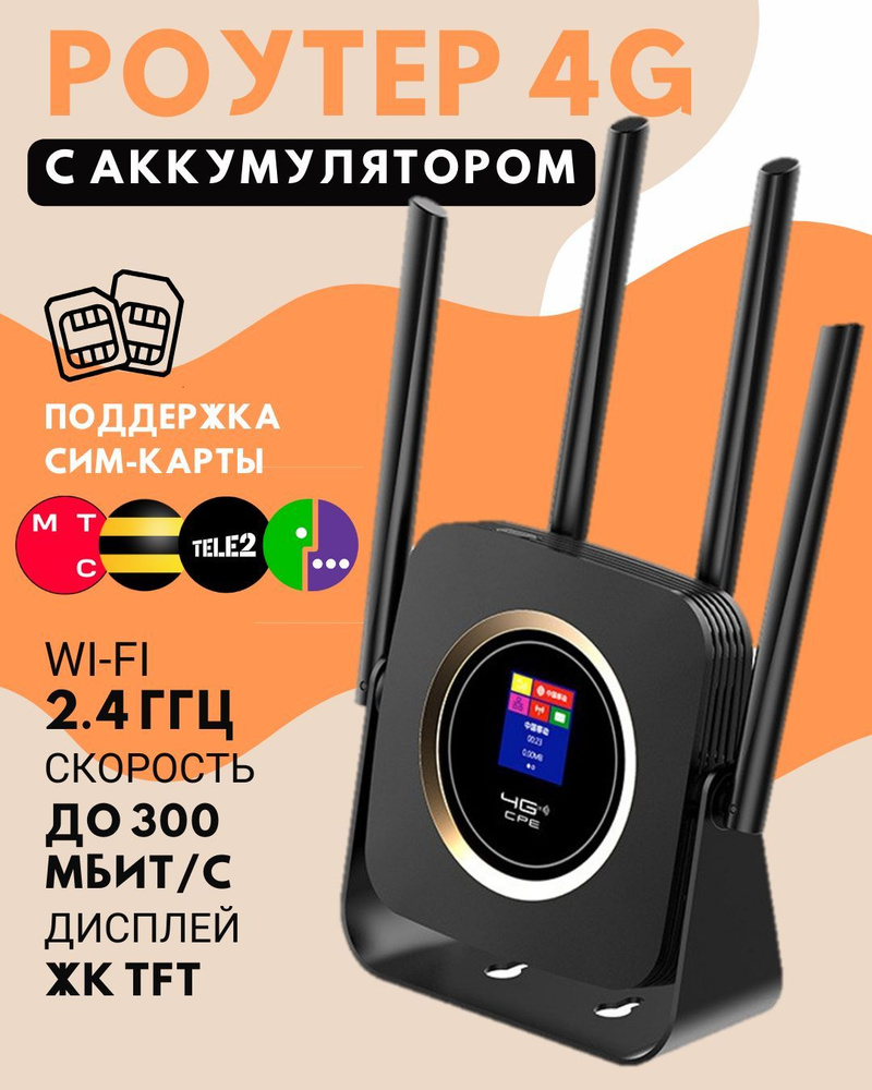 Роутер WIFIT 4G LTE Маршрутизатор LAN Порт Беспроводной CPE Встроенный ...