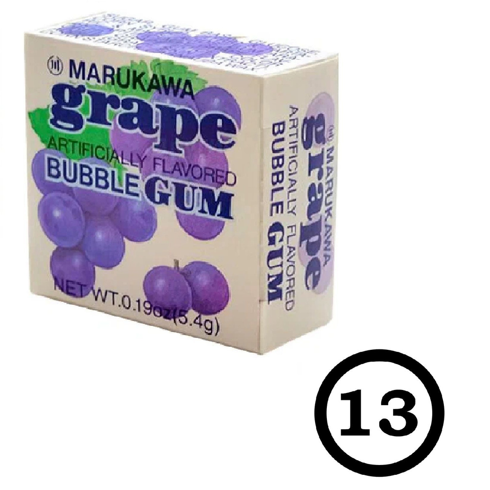 Жевательная резинка Marukawa Grape виноград 13 уп по 5,4гр - купить с ...