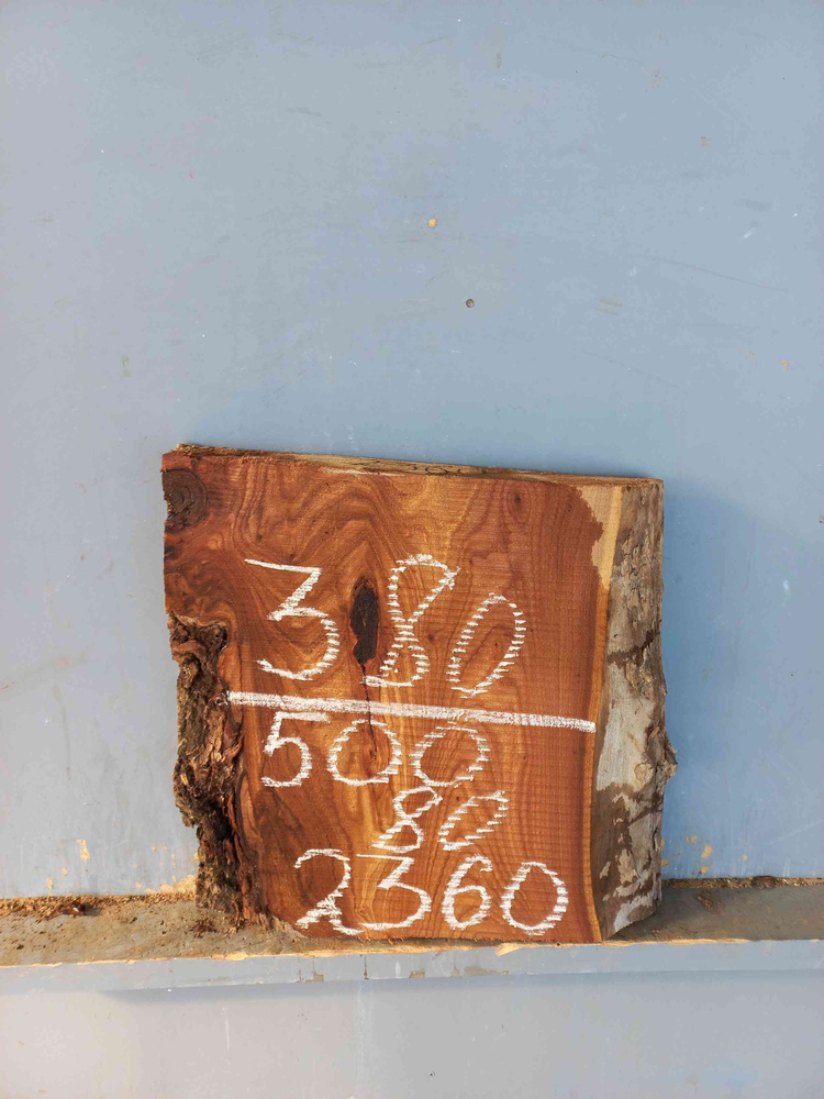 Слэб из натурального дерева твёрдых пород Карагач 80*380*500 - купить с ...