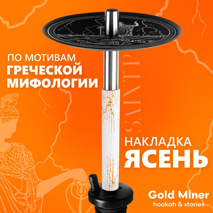 Шахта для кальяна из нержавеющей стали GOLD MINER SAINT-P с накладкой из  дерева в сборе, в комплекте мундштук, мужской подарочный набор аксесcуаров  - купить с доставкой по выгодным ценам в интернет-магазине OZON (