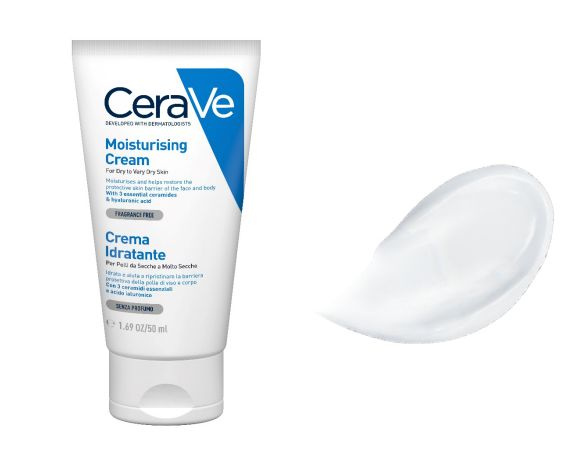 CeraVe увлажняющий крем для сухой и очень сухой кожи лица и тела Moisturizing Cream, 177мл  #1