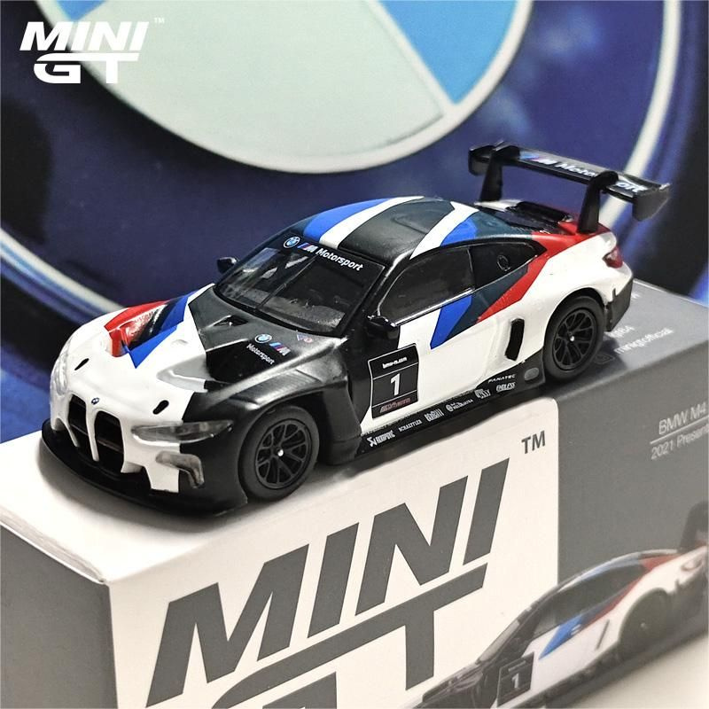 Машинка minigt 1/64 #347 BMW M4 GT3 2021 Presentation Die-cast