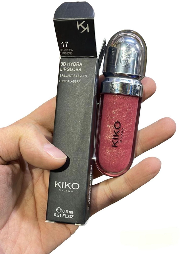 Блеск для губ увлажняющий Kiko Milano 3D HYDRA LIPGLOSS 17 оттенок ...