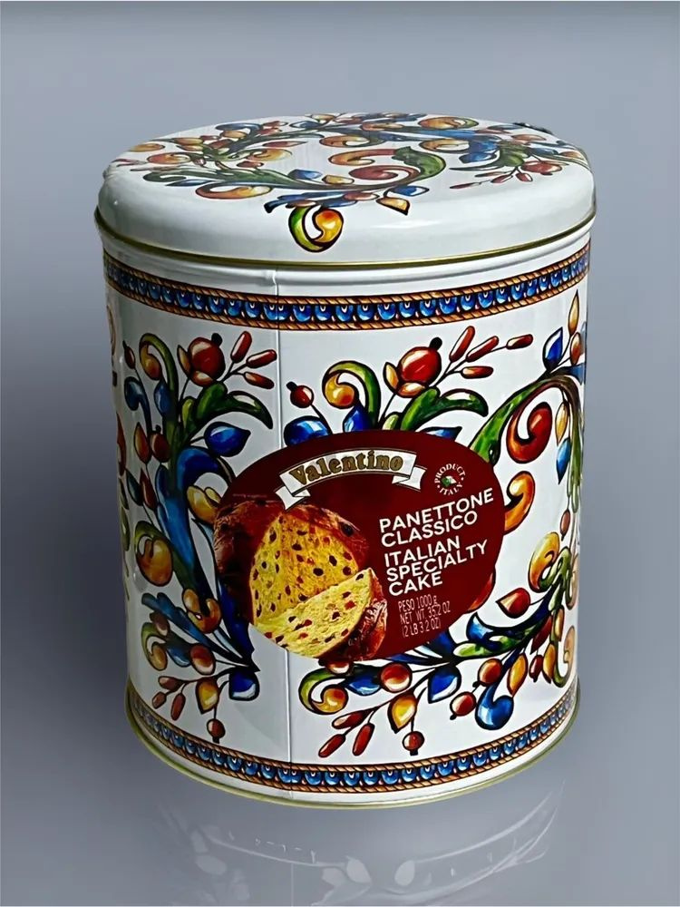 Итальянский кекс Valentino Panettone с изюмом в Банке, 1 кг #1