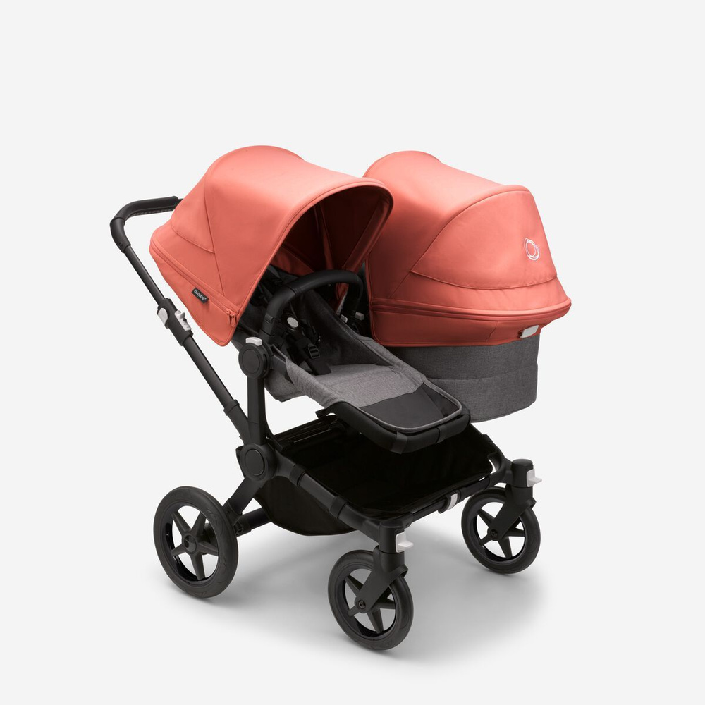 Коляска для погодок Bugaboo Donkey 5 Sunrise red/ grey melange/black #1