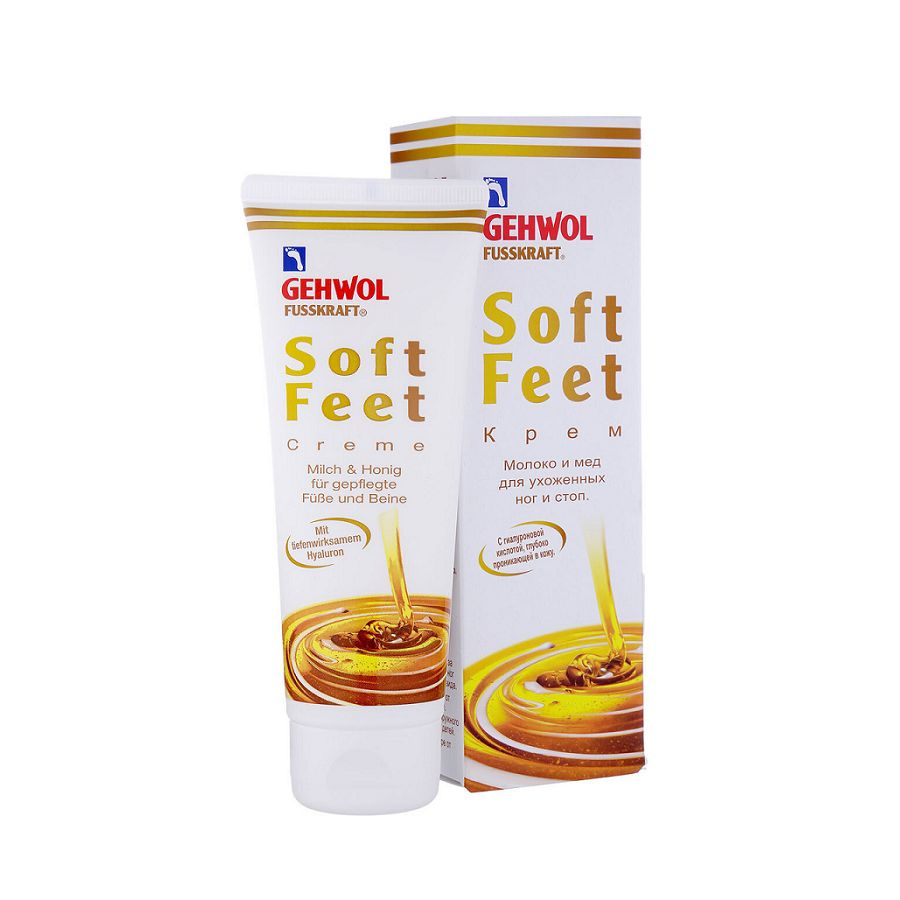 Gehwol Fusskraft Soft Feet Cream - Шелковый крем Молоко и мед с гиалуроновой кислотой 125 мл  #1