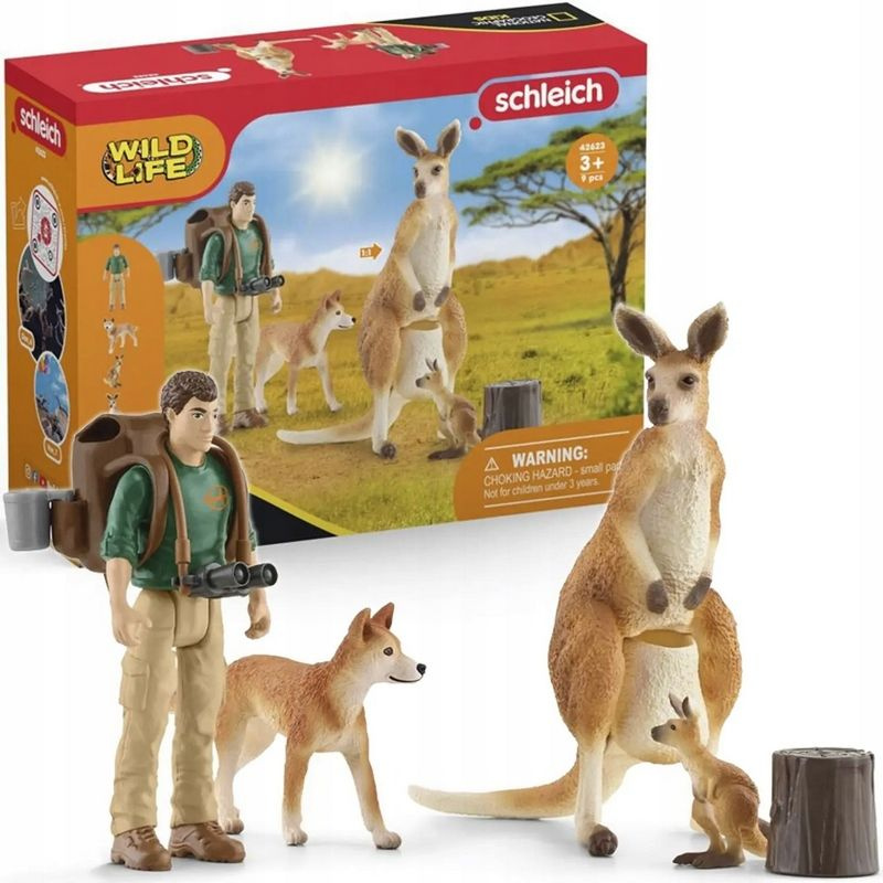 Игровой набор Schleich Приключение в Австралии с Кенгуру и Динго, Шляйх 42623, Wild Life  #1