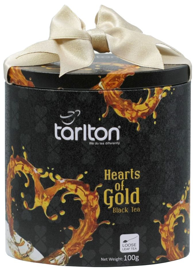 Tarlton Чай черный цейлонский Hearts of Gold (Золотое Сердце), листовой