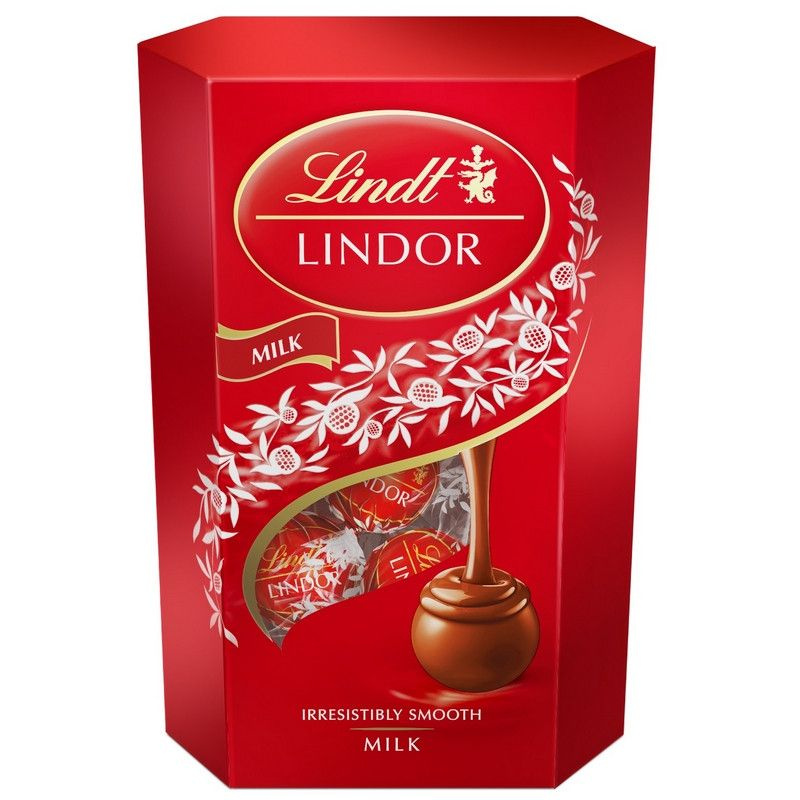 Шоколадные конфеты LINDT LINDOR Молочный корнет 200 гр #1