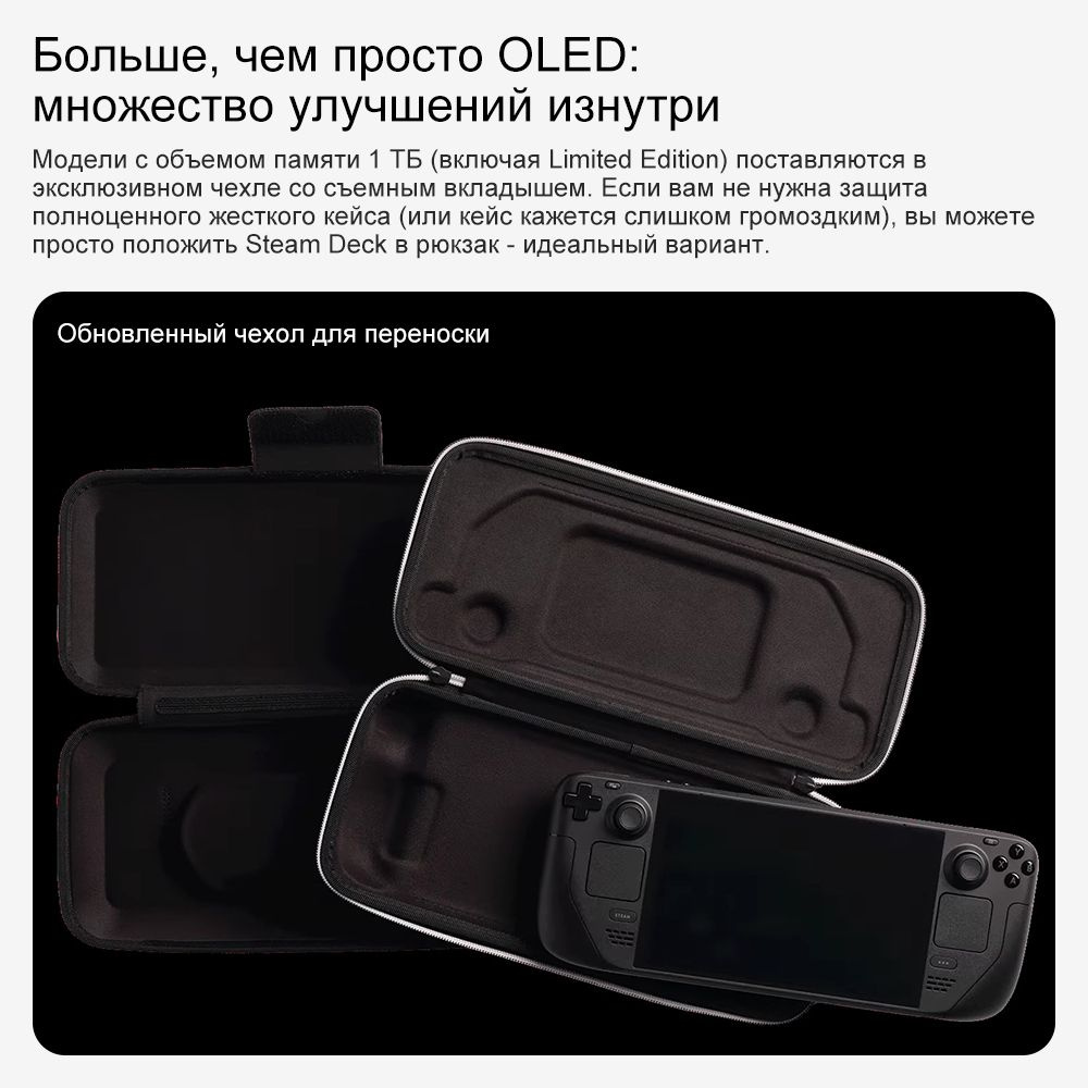 Портативная игровая консоль Steam Deck OLED 1TБ - купить с доставкой по ...