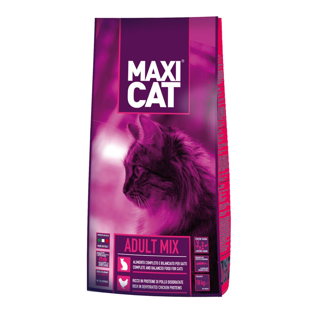 Сухой корм для кошек Макси Кэт Эдалт Микс / Maxi Cat Adult Mix 18 кг ...