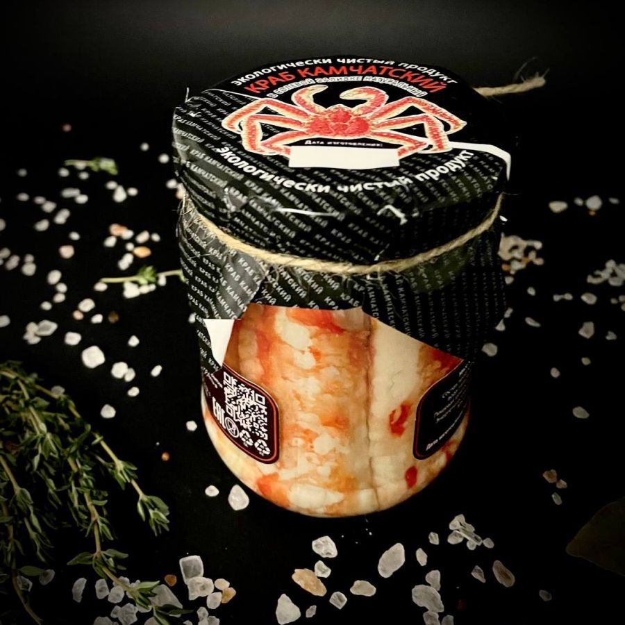 Мясо камчатского краба натуральное в то банке 0,500 кг - купить с ...