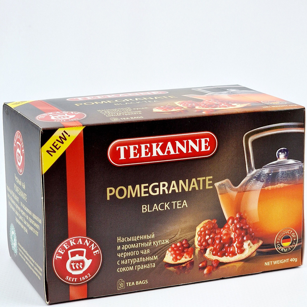 Чай черный Teekanne Pomegranate гранат ароматизированный в пакетиках ...